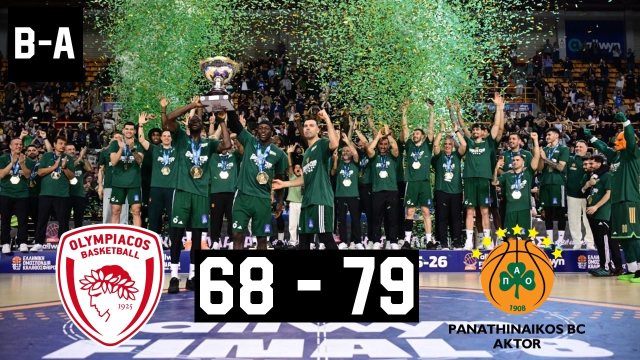 Olympiacos - Panathinaikos 68-79 | Full Highlights | Greek Cup Final 8 | Final | 21.02.2026