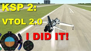 KSP2: VTOL Aircraft 2.0. This one works!