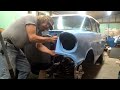Let's put a nose on the Nomad! 57 Chevy 2dr Hardtop to Nomad conversion. Project NO-MAD Part 232
