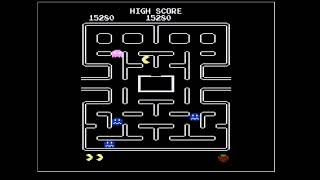 Atari 8bit, Emulated, PacMan Arcade, Cherry start, 29470 points