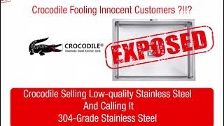 CROCODILESinks Unboxing and Tested | Low Quality Sink | Fraud Crocodile Sink Brand | Sink Review