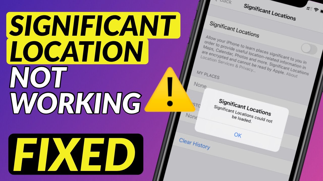 How To Recover Deleted Significant Locations