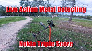 Live Action Metal Detecting Nokta Triple Score