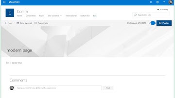 Translate a Modern SharePoint Page