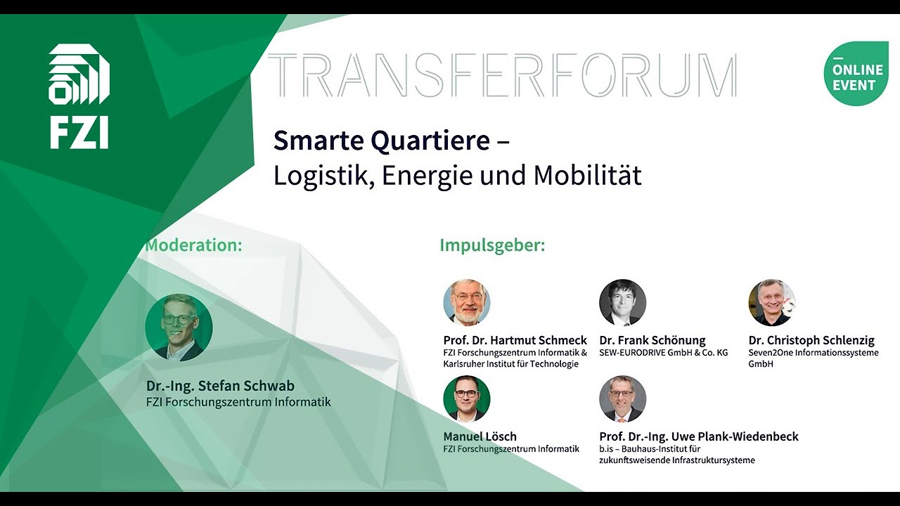 FZI Open House 2022: Transferforum "Smarte Quartiere"