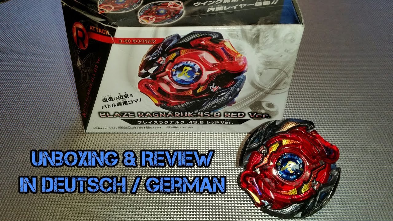 Beyblade Burst God - WBBA Blaze Ragnaruk .4S.B (Red Ver.) Unboxing/Review [Deutsch/German]