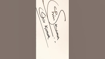 ShivKumar name Signature Style/Best Signatureidea#Viralshort