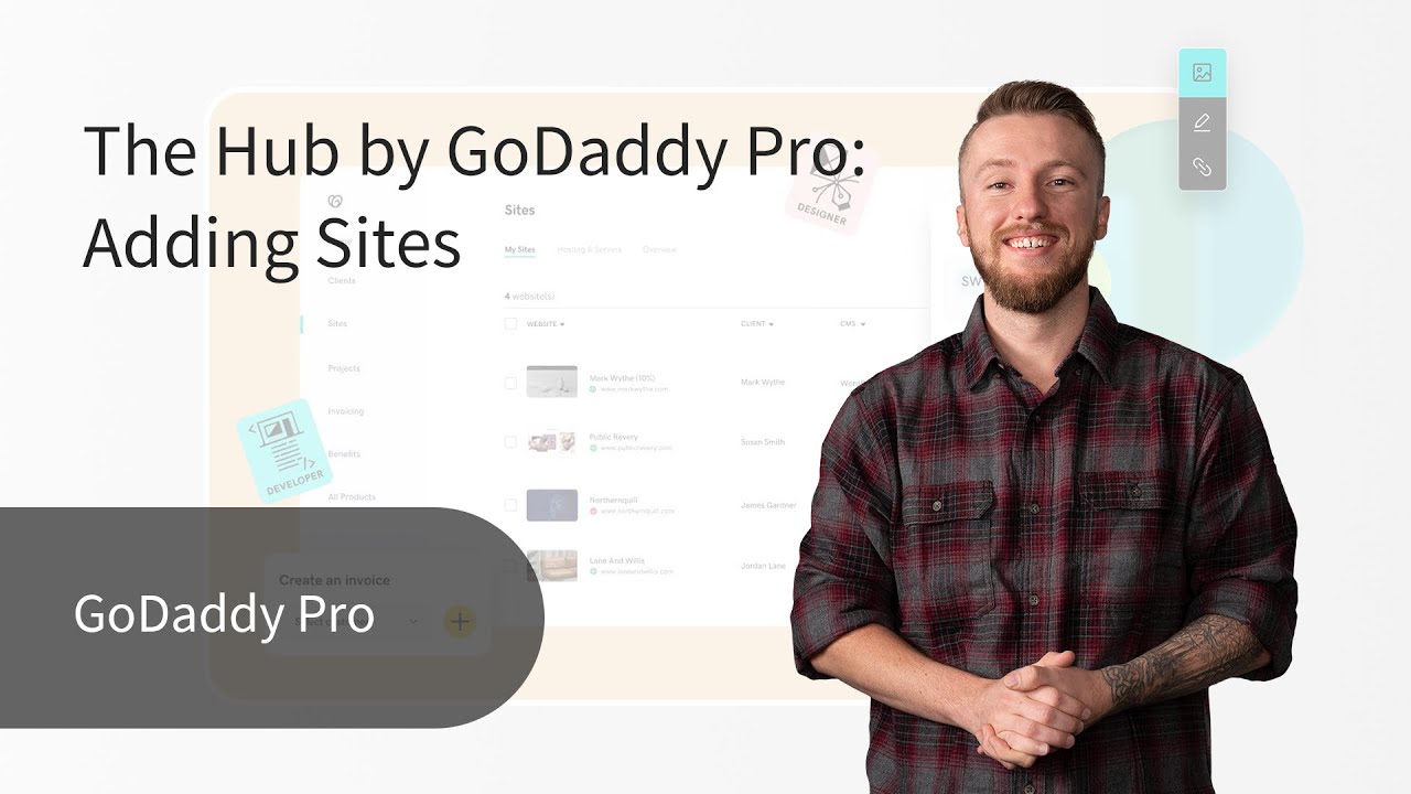 The Hub by GoDaddy Pro: Adding Sites