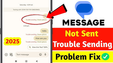Trouble Sending Check Options Problem Fix Message Trouble Sending Problem 2025 | message sent failed