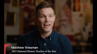 Meet the 2023 National History Teacher of the Year