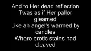 CRADLE OF FILTH Cruelty Brought Thee Orchids with onscreen lyrics