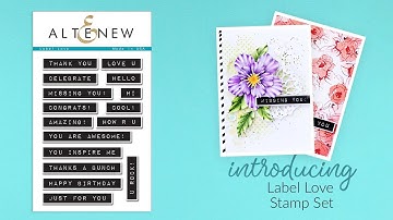 Altenew Stamps Intro - Label Love