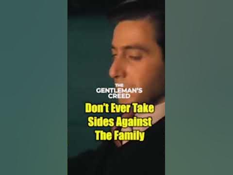Don't Ever Take Sides Against The Family - The Godfather | TGC #shorts