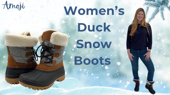 STQ Womens Insulated Winter Snow Boots Waterpoof Duck