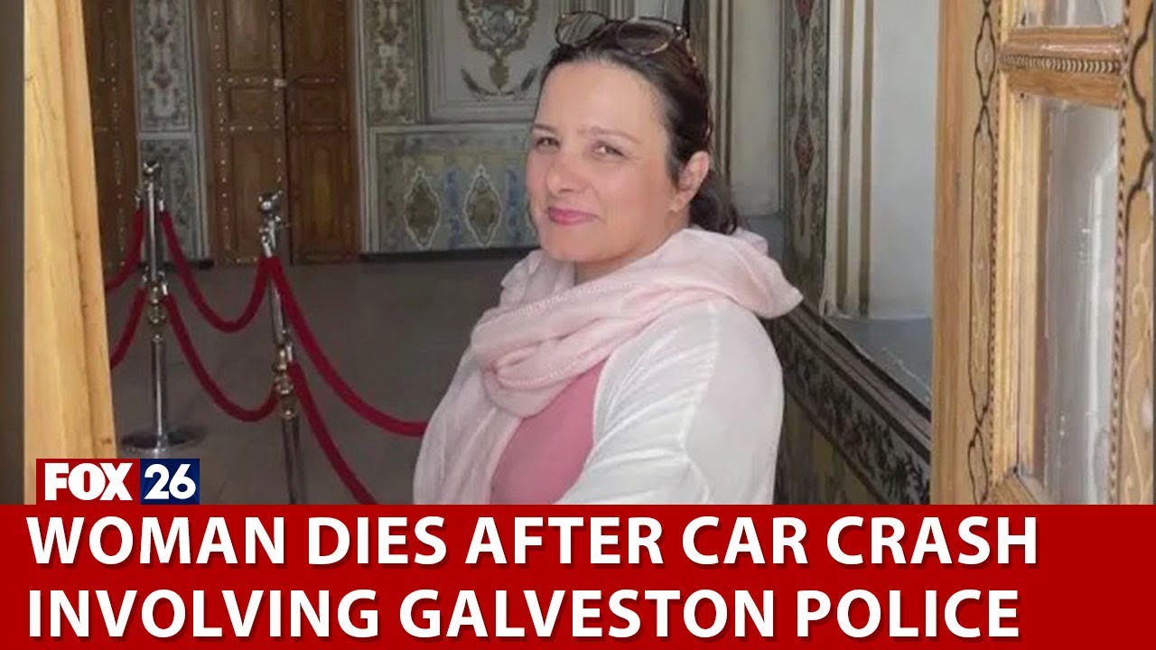 Woman dies after car crash involving Galveston police - YouTube