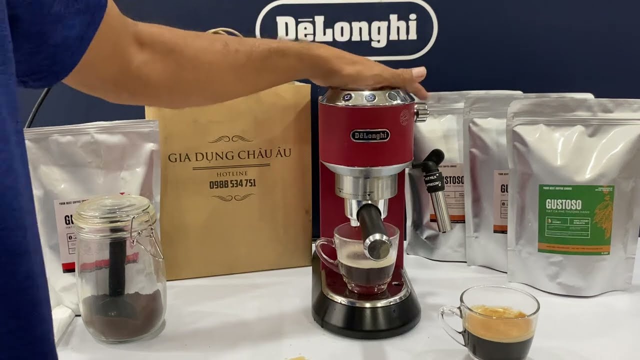 Hướng dẫn cài đặt lượng nước cho máy pha cà phê Delonghi Ec885 Ec785 Ec685 - Đặt hàng: 0988534751