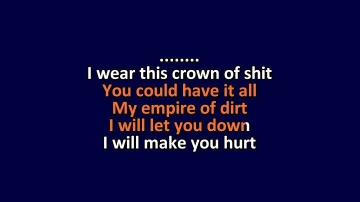 Hurt Karaoke version - Karaoke performance video thumbnail