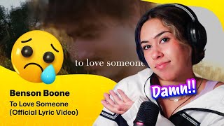 Reaction ▷ Benson Boone - To Love Someone