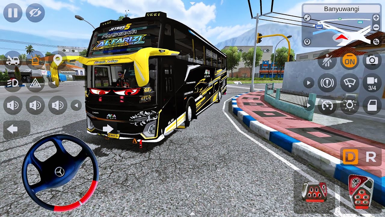 Bus Pariwisata Alfarizi AKA Wisata Bawa Penumpang Dari Bogor Ke Medan Full Modif Basuri Cortas