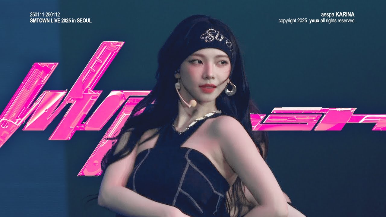 [4K] 250111-250112 SMTOWN LIVE 2025 'Whiplash' | aespa KARINA(에스파 카리나) fancam