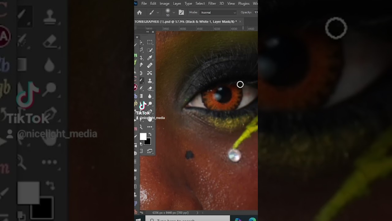 How to whiten  your model eyes // Photoshop // 