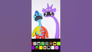 #sprunki The story of Durple x Doey in Poppy Playtime - made with Clay Stop Motion!