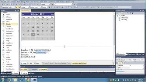 ASP.NET Calendar Control Example
