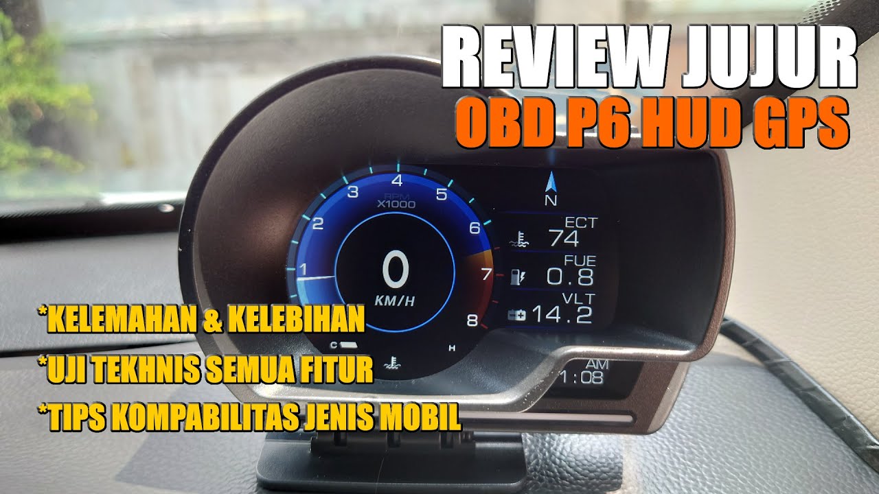 Review Jujur P6 HUD OBD GPS – Speedometer Digital Mobil, Layak Beli?