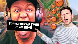 KSI getting trolled by Behzinga (GTA 5 Sidemen Rage)