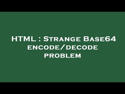 HTML : Strange