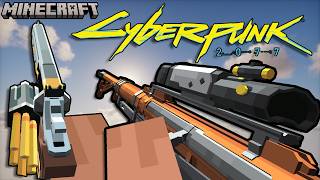 Minecraft TaCZ BEST 2077 pack！ | Cyber Armorer Gun Pack v1.1.5 ALL Weapon showcase | by Koei