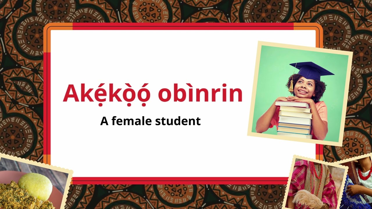Yoruba for Beginners: Clothes, Classroom, and Food Vocabulary | Episode 10