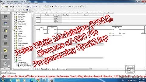 Pulse Width Modulation (PWM), Siemens s7-200 Plc Programming Cpu224xp