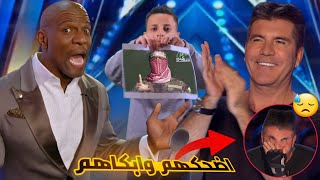 A child tears up a picture of Abu Ubaida and makes the referees cry | America's Got Talent