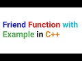 Friend function in c++ with Example