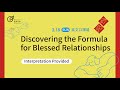 Discovering the Formula for Blessed Relationships | Zone Pastor Hung-Ju Chen