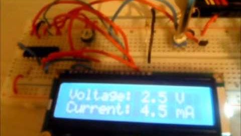 PIC 16F688 LCD Display Basic Multimeter