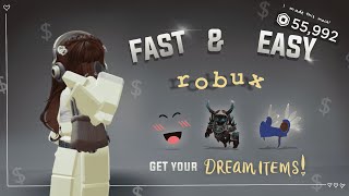 how to make FAST and EASY robux (i made 55k+) - ROBLOX COMMISSIONS