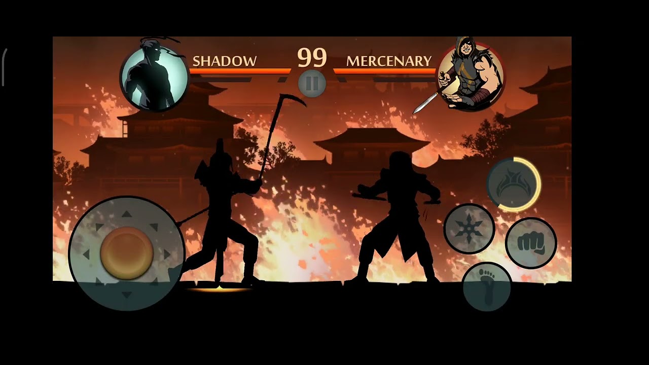 Shadow Fight 2 - SHADOW Vs MERCENARY(General Bodyguard's).