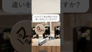 【基礎知識】スライド丁番/閉まり方の違いご紹介[スガツネ工業]#Shorts