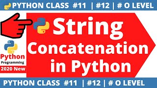 python program : string concatenate | concatenate string in python