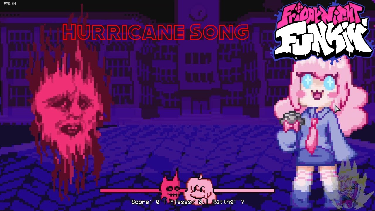 Vs Cloud - Hurricane Song | Friday Night Funkin | Notice me Senpai Fangirl | FnF Mod |