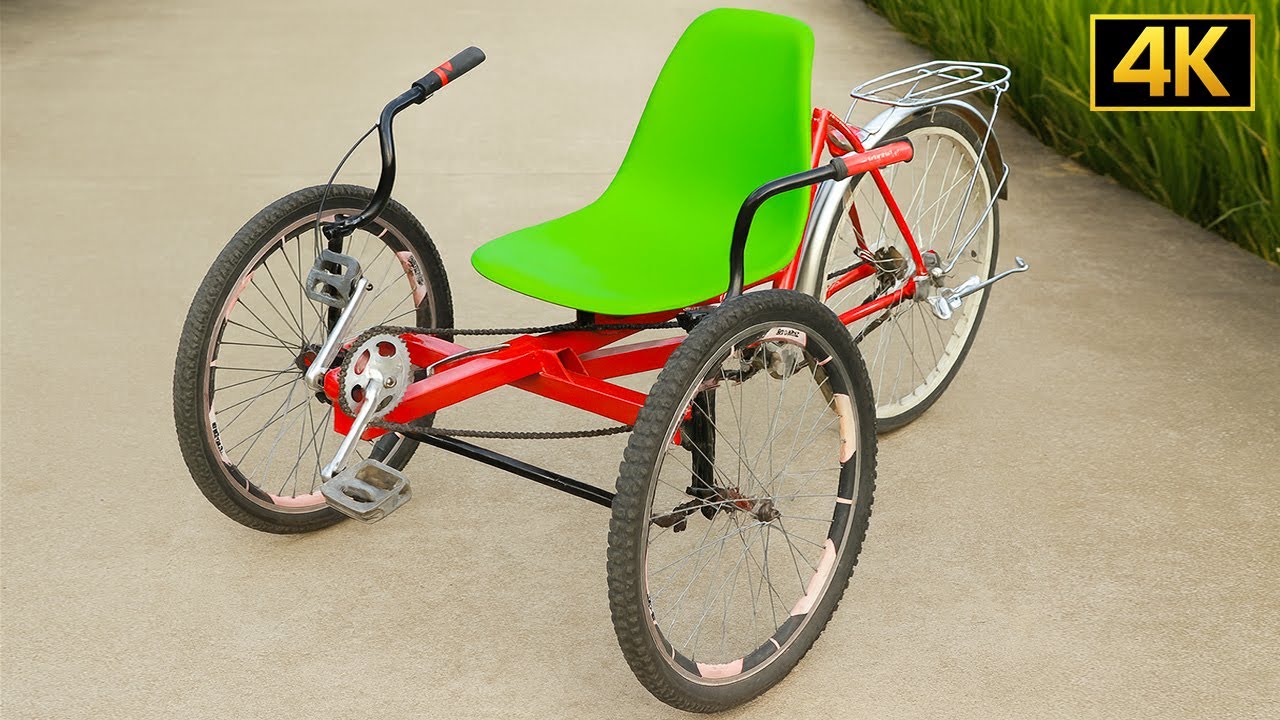 Я удивлю вас этой безумной идеей — превратите свой велосипед в крутой трёхколёсный велосипед! | HTN