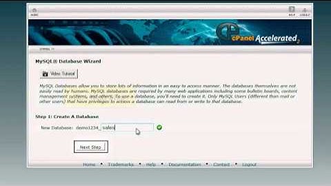 How to create a MySQL database in cPanel