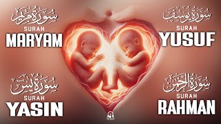Pregnancy Quran Recitation For Mother | Surah Maryam, Yusuf, Yasin, Ar-Rahman | Listen daily