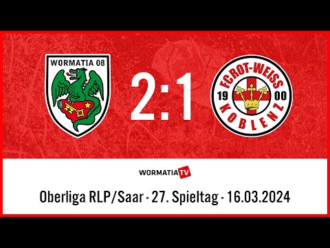 Highlights Wormatia Worms vs Rot-Weiß Koblenz 2:1 (16.03.2024)