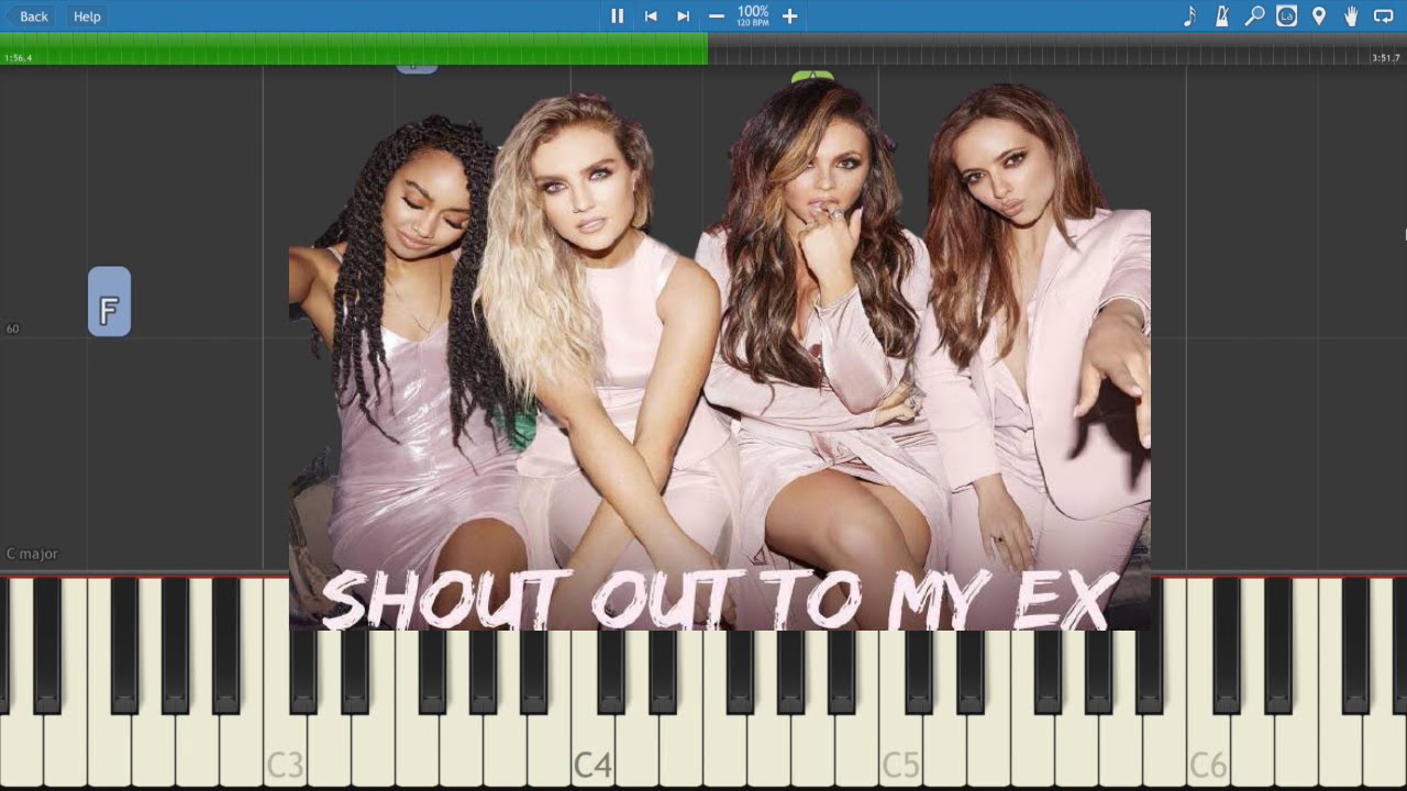 Little Mix Shout Out To My Ex Piano Tutorial Instrumental Youtube