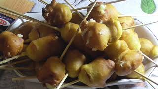 Cheese corn dog recipe. Mini hot dogs