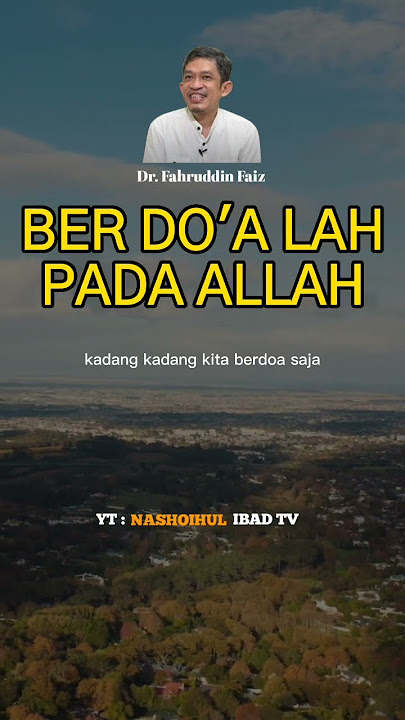 Berdo'a lah | Ngaji Filsafat Dr. Fahruddin Faiz #shorts #short #ngajifilsafat #fahrudinfaiz