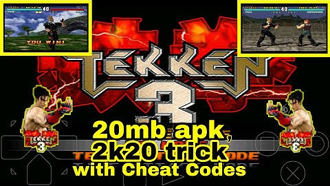 | How to download Tekken 3 for Android | 20mb with cheat codes | 2k20 trick.